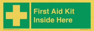 First Aid Kit Inside Here